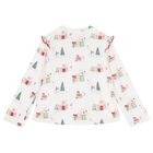 Girls Ivory Christmas Pyjamas, 1, hi-res