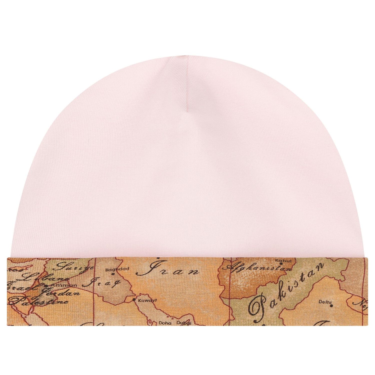 Baby Girls Pink & Beige Geo Map Babygrow Gift Set, 3, hi-res