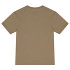 Boys Beige Logo T-Shirt, 2, hi-res