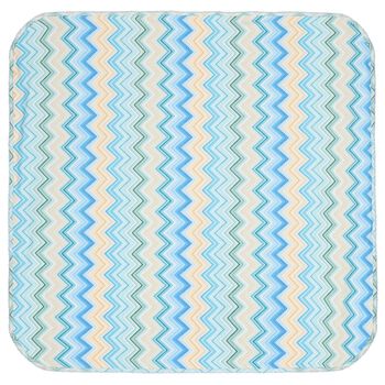 Blue & Yellow Zig Zag Baby Blanket
