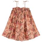 Girls Pink Floral Dress, 1, hi-res