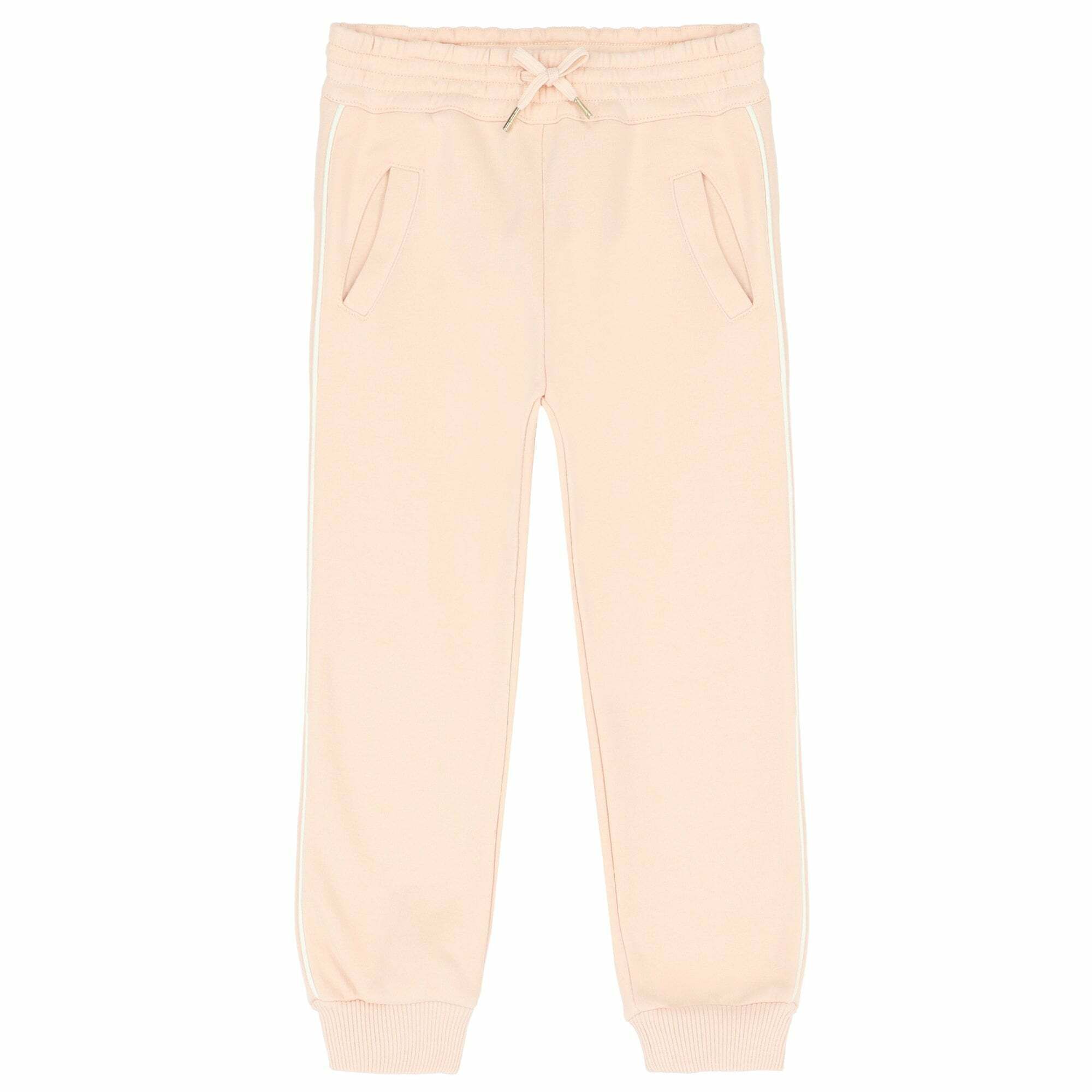 CHLOE Girls Pink Logo Joggers Junior Couture