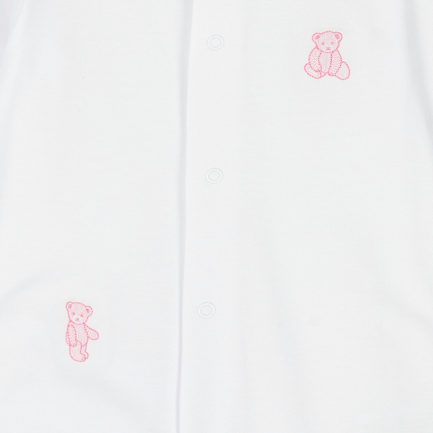 Baby Girls White & Pink Teddy Bear Babygrow Gift Set, 1, hi-res