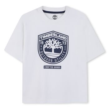 Boys White Logo T-Shirt