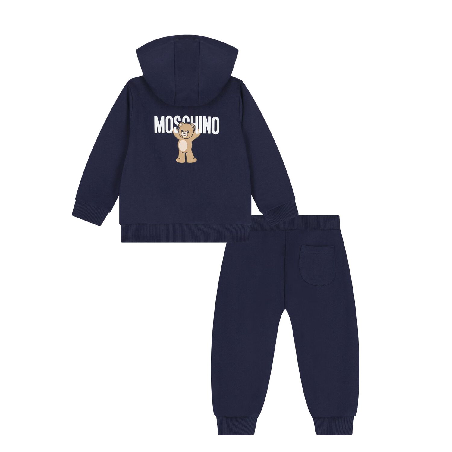 Younger Navy Blue Teddy Bear Logo Tracksuit, 2, hi-res