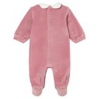 Baby Girls Pink Heart Babygrow, 1, hi-res