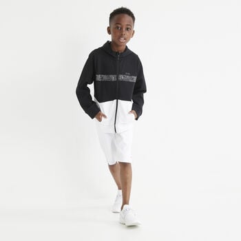 Boys White Logo Shorts