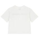 Boys White Logo T-Shirt, 2, hi-res