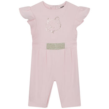 Younger Girls Pink Choupette Jumpsuit