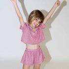 Girls Pink Lumiere Shorts, 1, hi-res