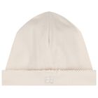 Beige Embroidered Teddy Bear Babygrow, 1, hi-res