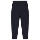Boys Navy Blue Tiger Logo Joggers, 1, hi-res