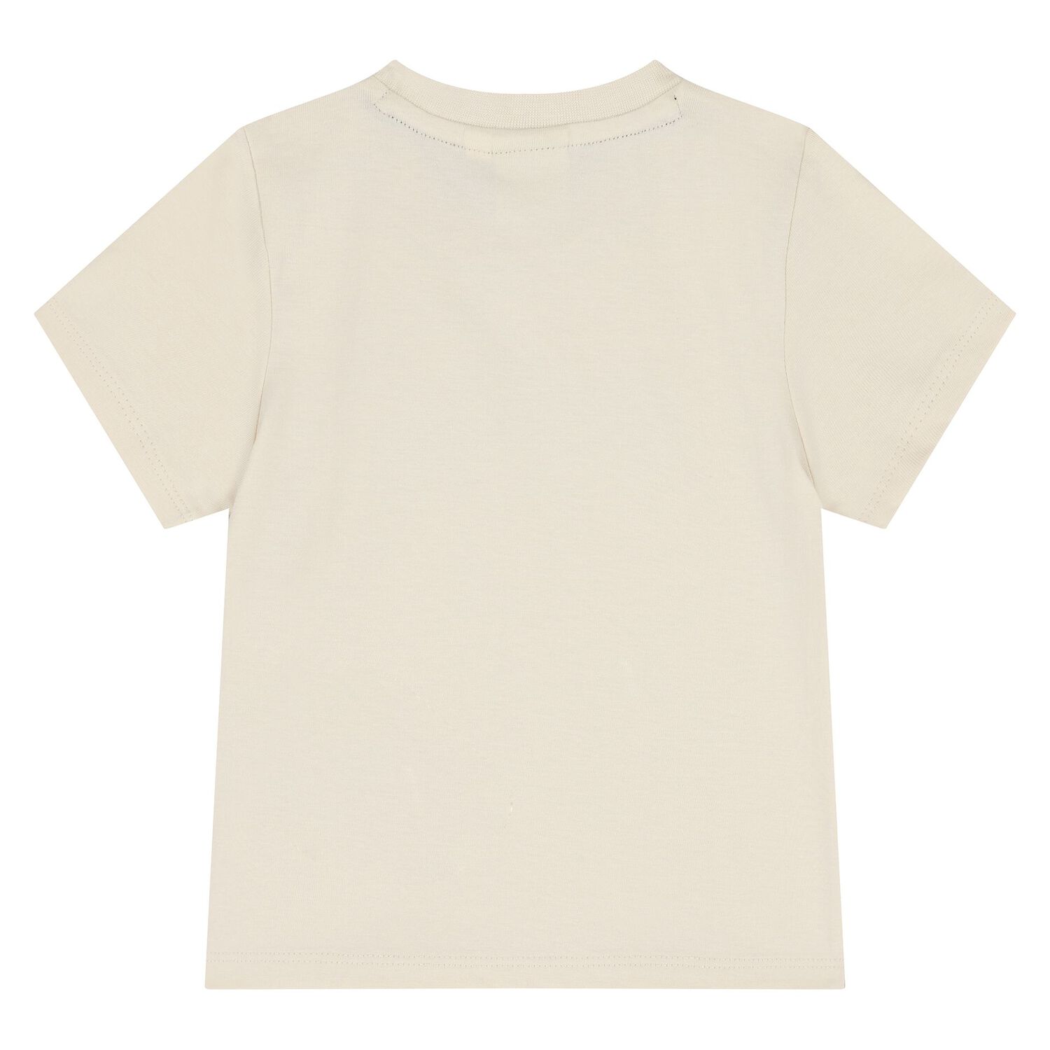 Younger Boys Beige Logo T-Shirt, 1, hi-res