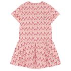 Girls Pink Zig Zag Dress, 1, hi-res