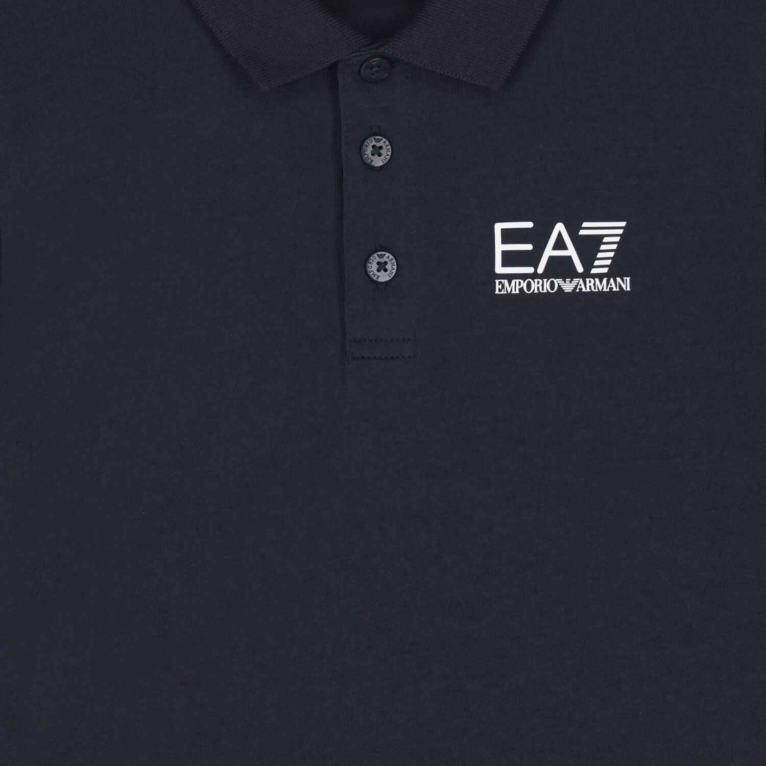 Boys Navy Blue Logo Polo Shirt, 7, hi-res