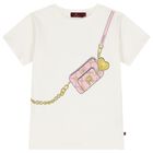 Girls Ivory Bag T-Shirt, 1, hi-res