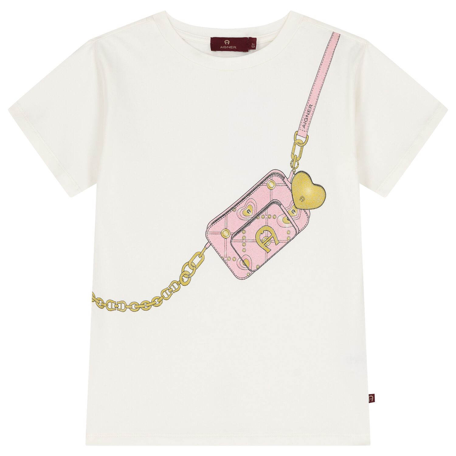 Girls Ivory Bag T-Shirt, 1, hi-res