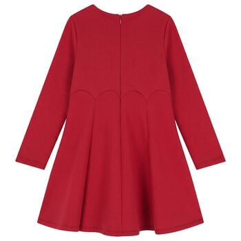 Girls Red Floral Dress