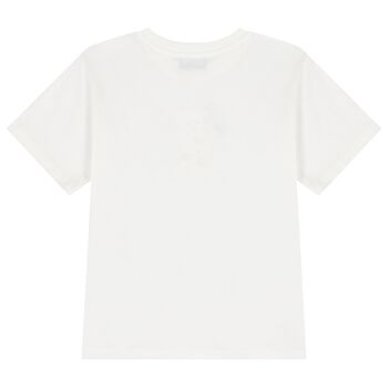 Ivory Christmas Teddy Bear Logo T-Shirt 
