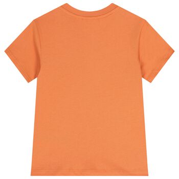 Boys Orange Logo T-Shirt