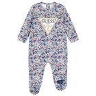 Baby Girls Pink & Blue Floral Babygrow, 1, hi-res