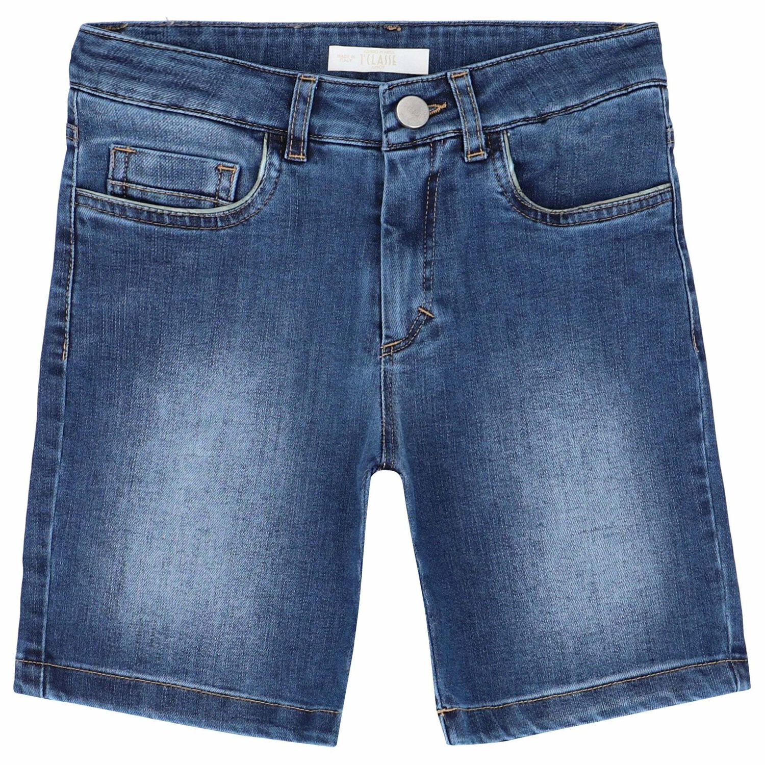 Boys Blue Denim Shorts, 1, hi-res image number null