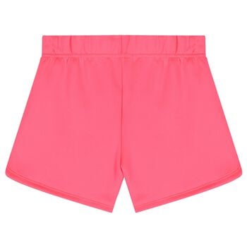 Girls Pink Heart Shorts