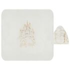 Baby Girls Ivory Blanket & Hat Set , 1, hi-res