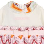 Baby Girls Ivory & Pink Zig Zag Babygrow Gift Set, 1, hi-res