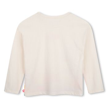 Girls Ivory Fantasy Landscape Long Sleeve Top