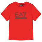 Boys Red Logo T-Shirt, 4, hi-res