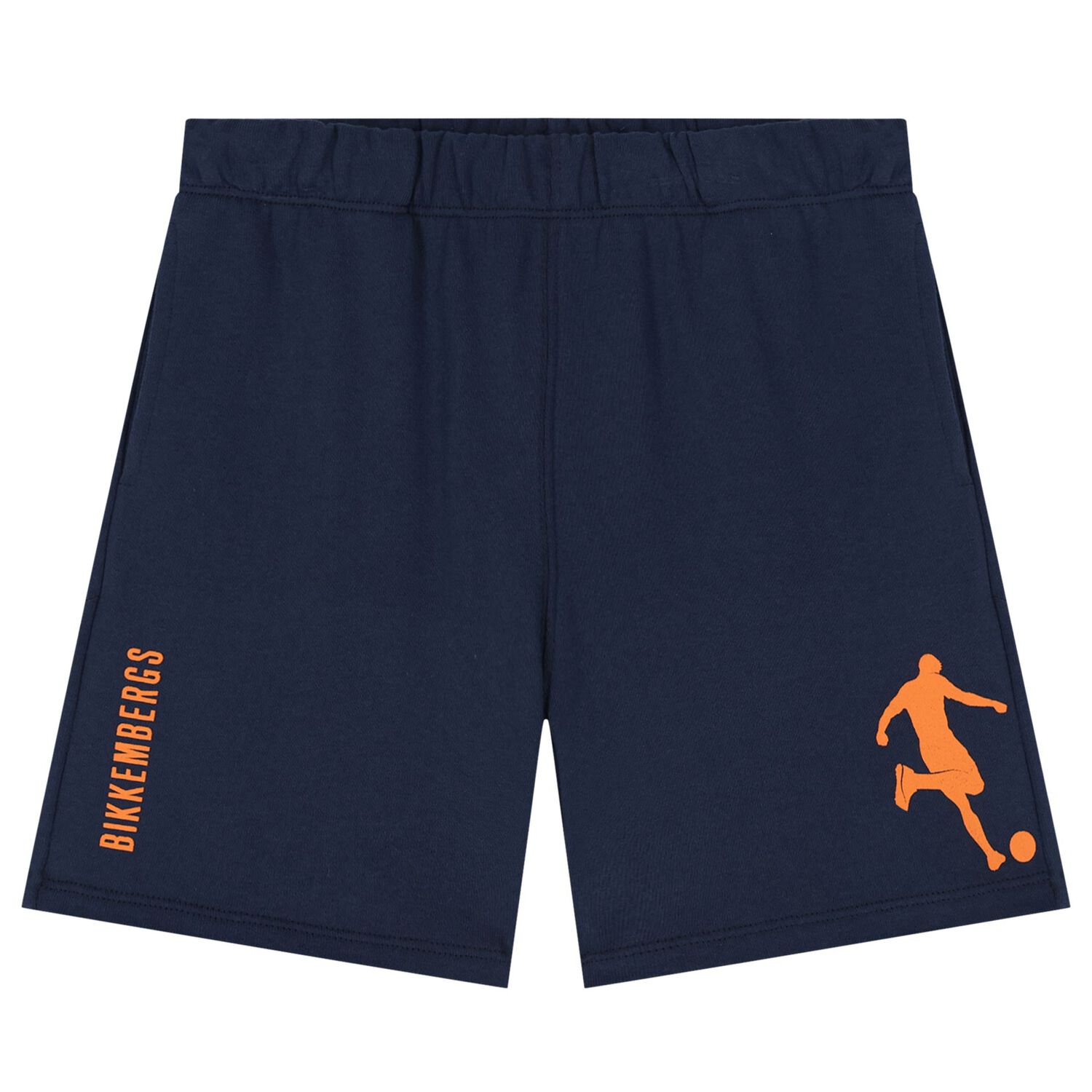 Boys Orange & Navy Blue Logo Shorts Set, 2, hi-res image number null