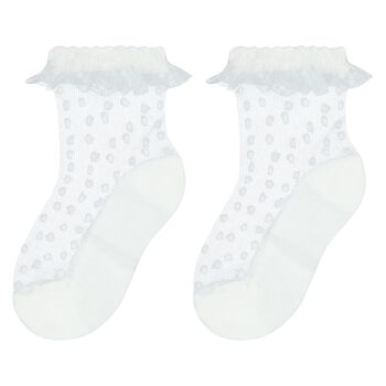 Baby Girls White Ruffled Socks