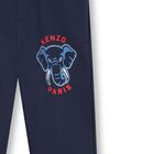 Boys Navy Blue Elephant Logo Joggers, 1, hi-res
