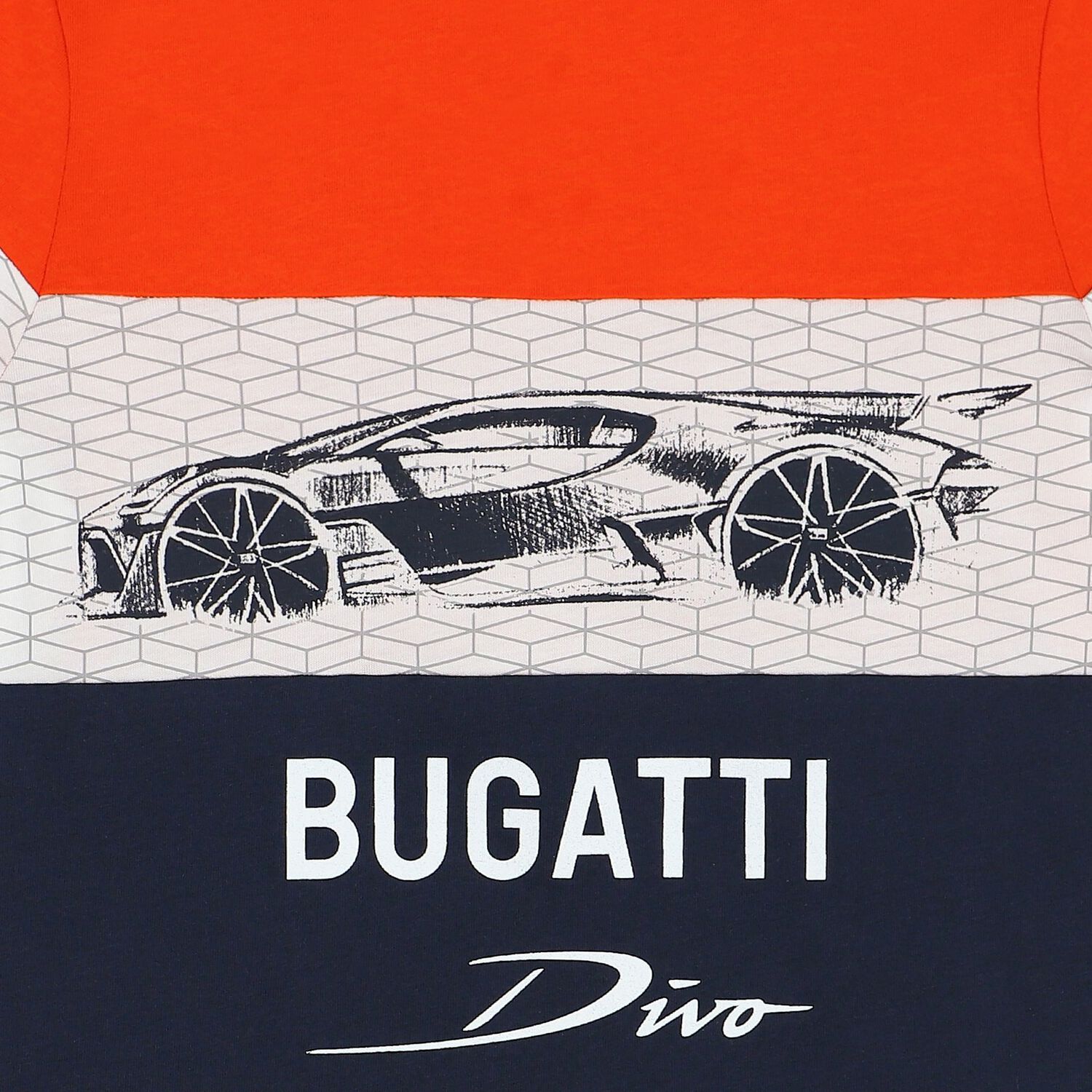 تيشيرت أولاد بالشعار باللون البرتقالى والأبيض والكحلى, 1, hi-res