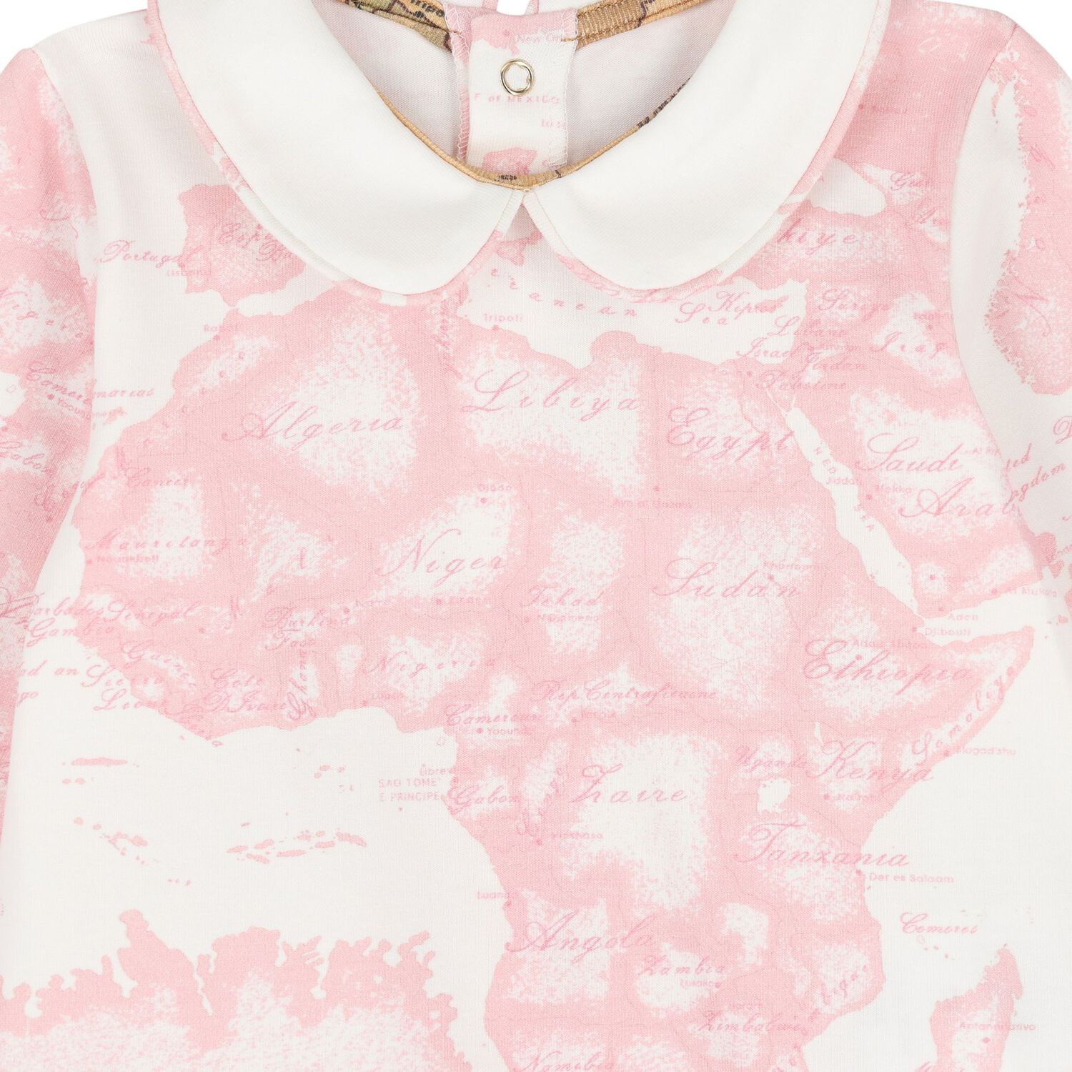 Baby Girls Ivory & Pink Geo Map Babygrow Gift Set, 3, hi-res