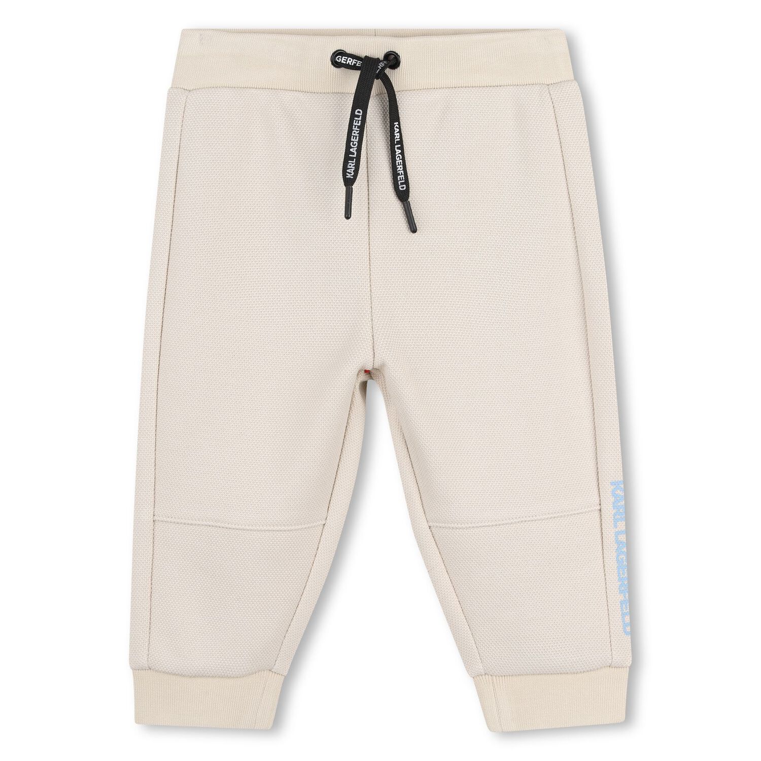 Younger Boys Blue & Beige Ikonik Karl Tracksuit, 1, hi-res