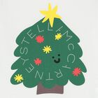 توب بأكمام طويلة بطبعة شجرة عيد الميلاد باللون الأبيض, 1, hi-res