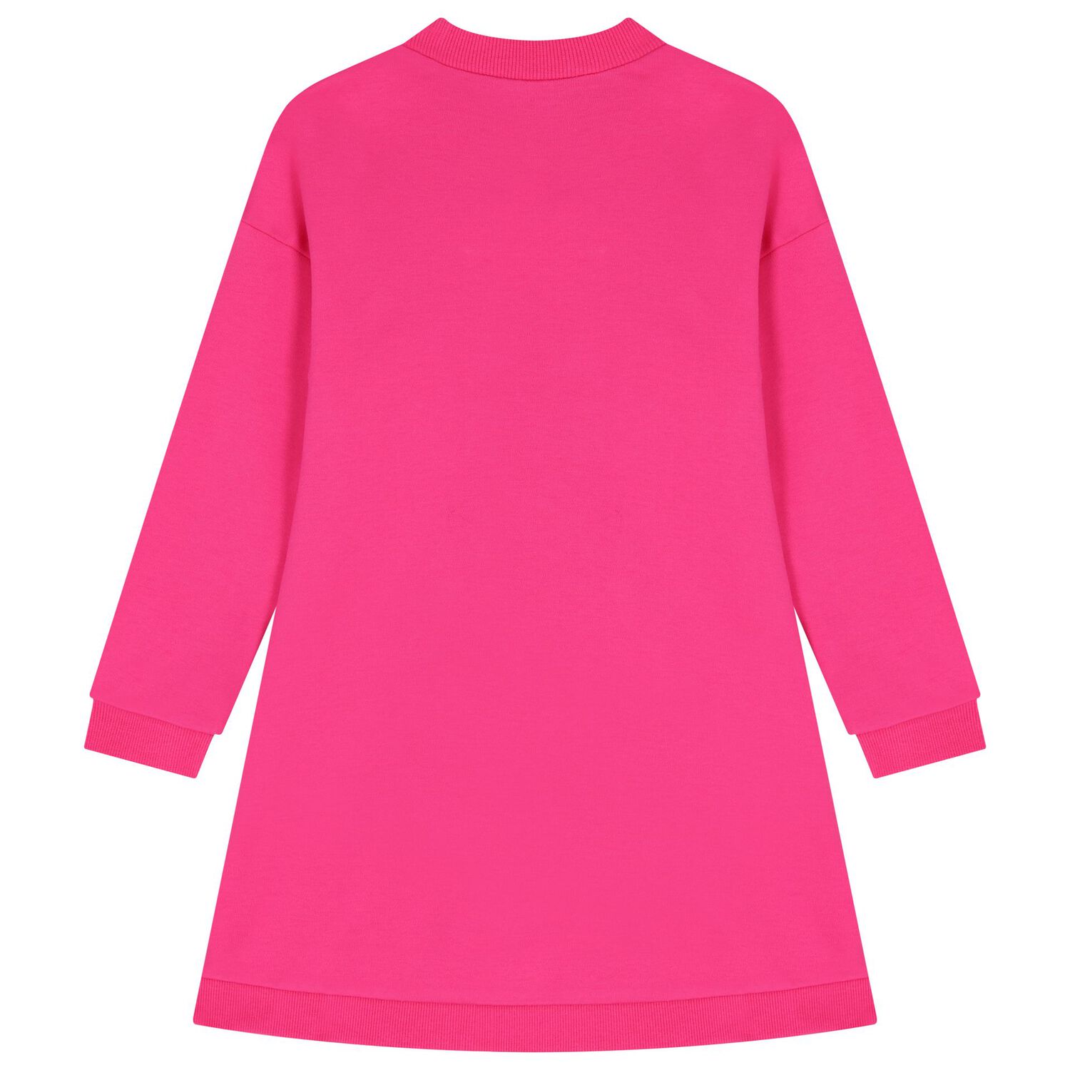 Girls Pink Heart Sweatshirt Dress Set, 1, hi-res