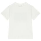 Boys White & Beige Shorts Set, 1, hi-res