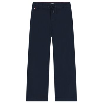 Boys Navy Blue Chino Trousers