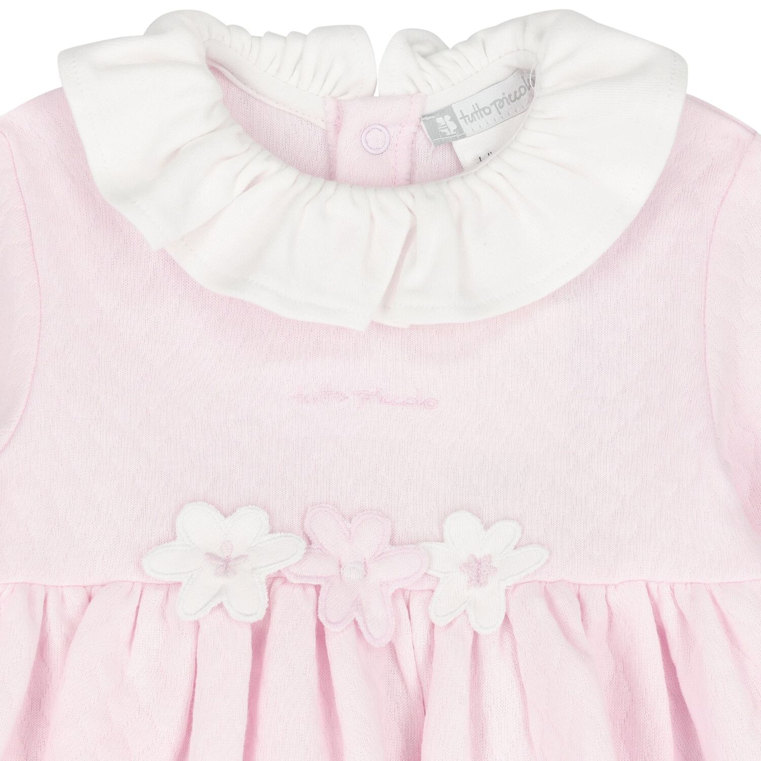 Baby Girls Pink Flower Dress Set, 1, hi-res