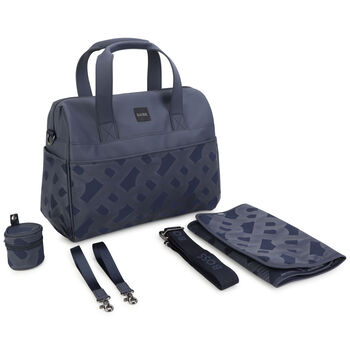 Navy Blue Logo Baby Changing Bag