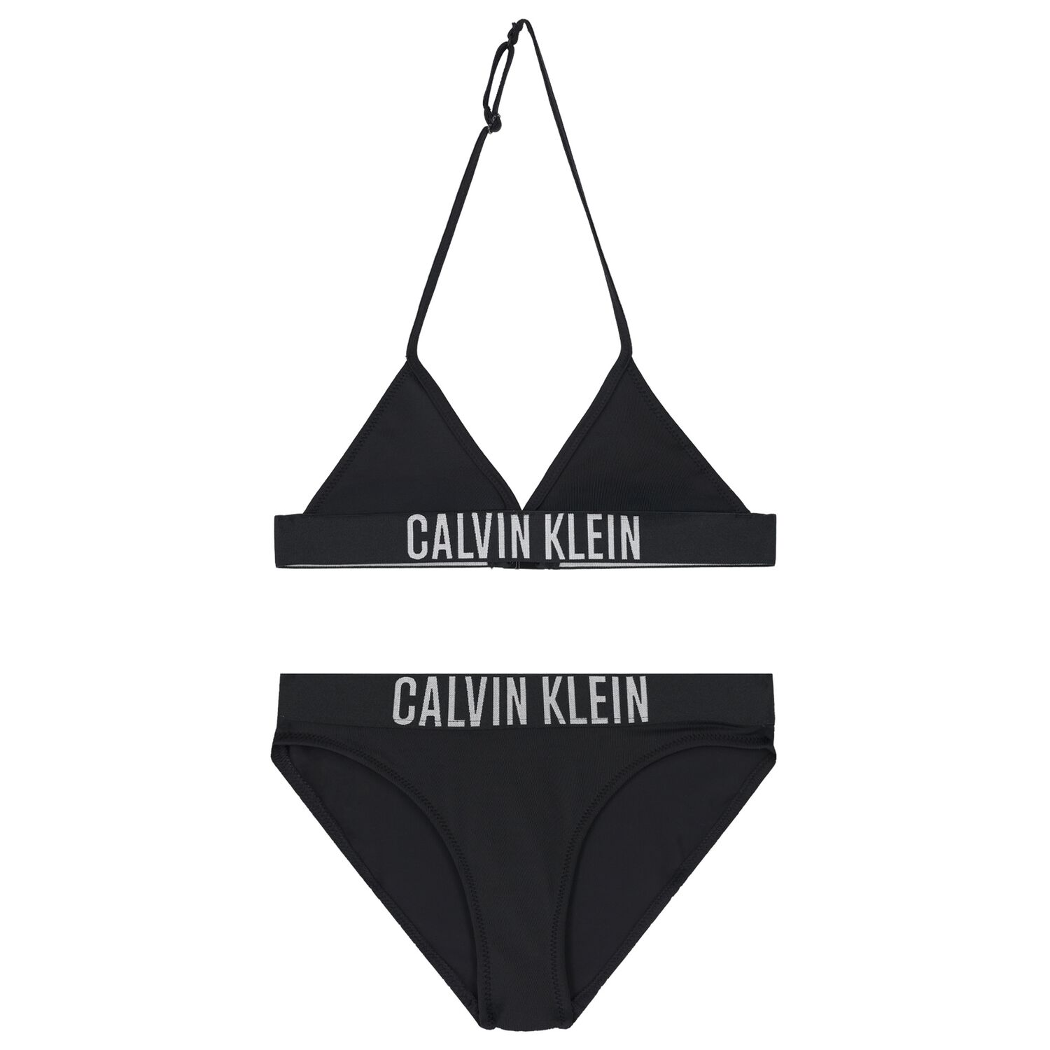 Girls Black Triangle Bikini, 1, hi-res image number null