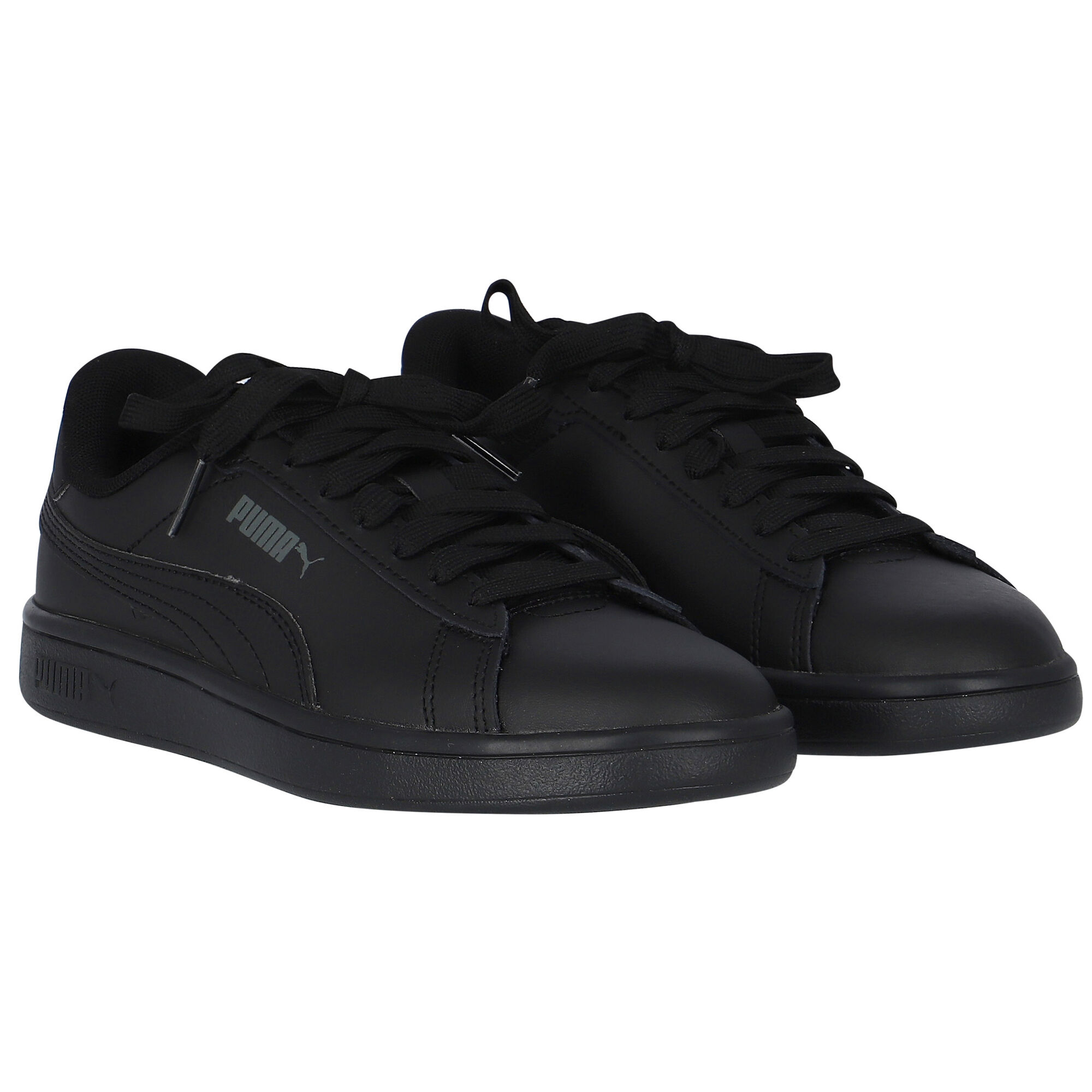 Junior black puma trainers sales