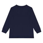 Baby Boys Navy Blue & Yellow Logo Tracksuit, 1, hi-res