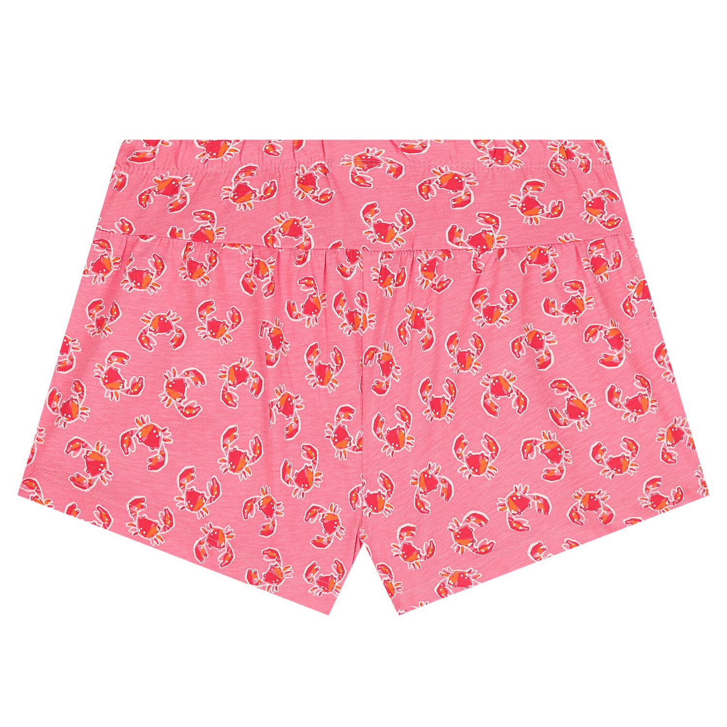 Girls Pink Crab Shorts Set, 1, hi-res