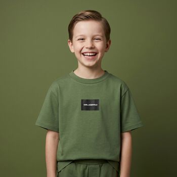Boys Green Logo T-Shirt