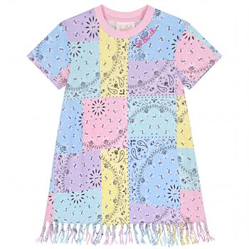 فستان بنقشة بيزلي متعدد الالوان للبنات 