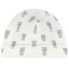 طقم ملابس أطفال بشعار الدب تيدي باللون العاجي, 2, hi-res